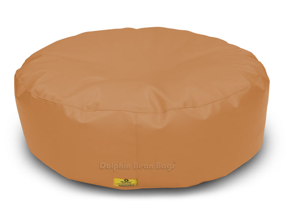 Dolphin Round Floor Cushions FAWN-Filled (With Beans)