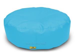 Dolphin Round Floor Cushions TURQOISE-Filled (With Beans)