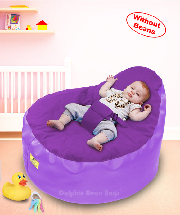 Dolphin Baby Holder Bean Bagu Purple/Purple-Cover (without Beans)