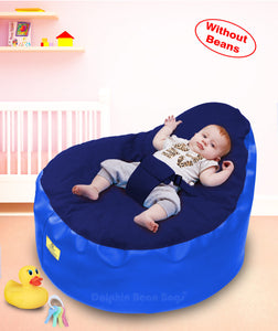 Dolphin Baby Holder Bean Bagu N.Blue/R.Blue-Cover (without Beans)