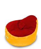 Dolphin Baby Holder Bean Bag Yellow/Red-Filled (With Beans)