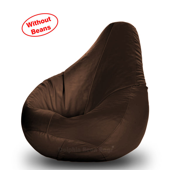 DOLPHIN L BEAN BAG-Brown-COVER (Without Beans)