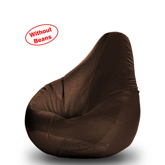 DOLPHIN M Regular BEAN BAG-Brown-COVER (Without Beans)