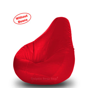DOLPHIN M Regular BEAN BAG-Red-COVER (Without Beans)