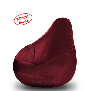 DOLPHIN M Regular BEAN BAG-Maroon-COVER (Without Beans)