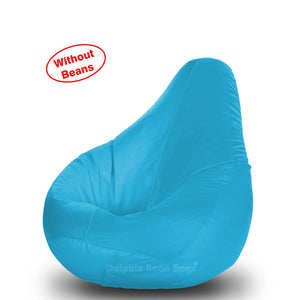 DOLPHIN M Regular BEAN BAG-Turquoise-COVER (Without Beans)