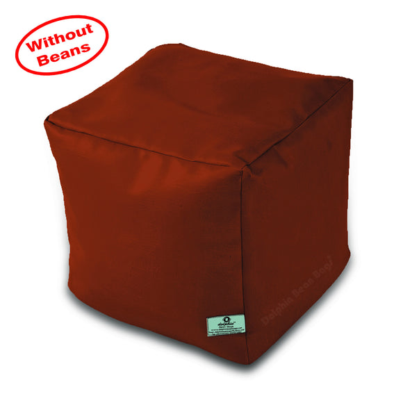 DOLPHIN SQUARE PUFFY BEAN BAG-TAN-COVER (Without Beans)