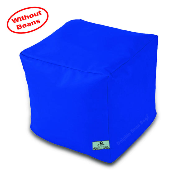 DOLPHIN SQUARE PUFFY BEAN BAG-R.BLUE-COVER (Without Beans)