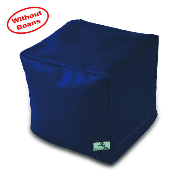 DOLPHIN SQUARE PUFFY BEAN BAG-N.BLUE-COVER (Without Beans)