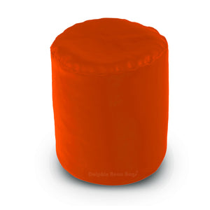 DOLPHIN ROUND PUFFY BEAN BAG-ORANGE-FILLED (With Beans)