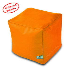 DOLPHIN SQUARE PUFFY BEAN BAG-YELLOW-COVER (Without Beans)