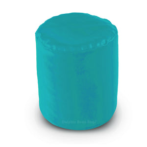 DOLPHIN ROUND PUFFY BEAN BAG-TURQUOISE-FILLED (With Beans)