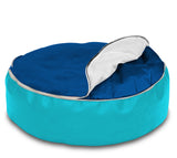 Dolphin Pets Bean Bag Turquoise/R.Blue-Filled (With Beans)