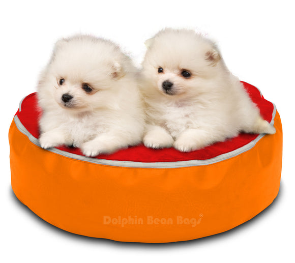 Dolphin Pets Bean Bag Orange/Red-Filled (With Beans)