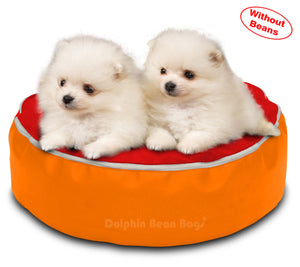 Dolphin Pets Bean Bag Orange/Red-Cover (Without Beans)