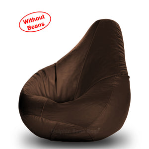 DOLPHIN S Regular BEAN BAG-Brown-COVER (Without Beans)
