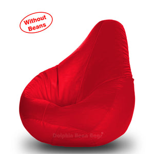 DOLPHIN S Regular BEAN BAG-Red-COVER (Without Beans)