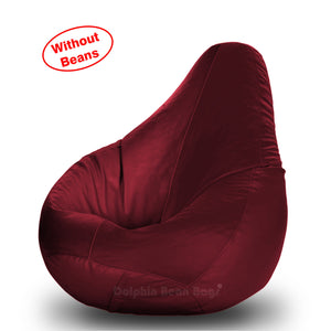 DOLPHIN S Regular BEAN BAG-Maroon-COVER (Without Beans)