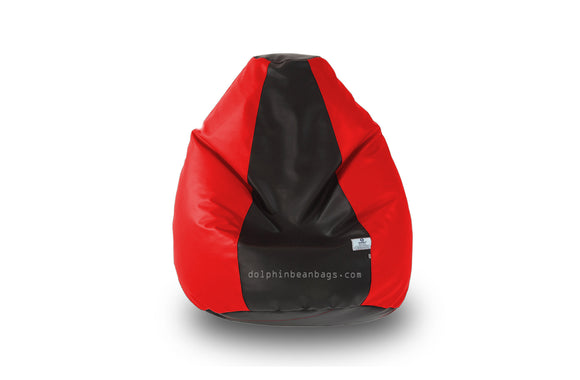 DOLPHIN Original S BEAN BAG-Black/Red -With Fillers/Beans