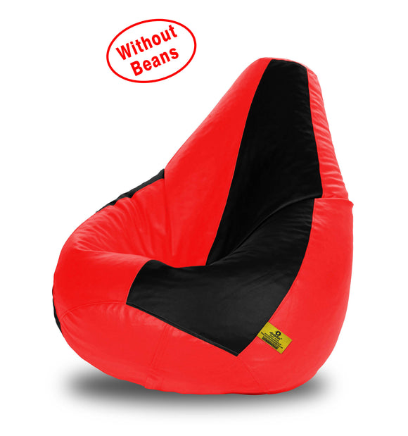 DOLPHIN XL BLACK&RED BEAN BAG-COVERS(Without Beans)
