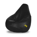 DOLPHIN XL BEAN BAG-BLACK - Filled (With Beans)