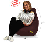 DOLPHIN XL BEAN BAG-Brown-COVER (Without Beans)