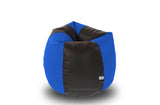 DOLPHIN M Regular BEAN BAG-Black/R.Blue-COVER (Without Beans)