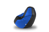 DOLPHIN Original S BEAN BAG-Black/R.Blue-With Fillers/Beans