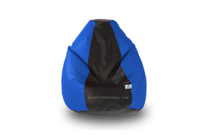 DOLPHIN Original S BEAN BAG-Black/R.Blue-With Fillers/Beans