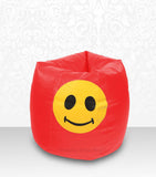 DOLPHIN XL Bean Bag Red-Smiley-FILLED (with Beans)