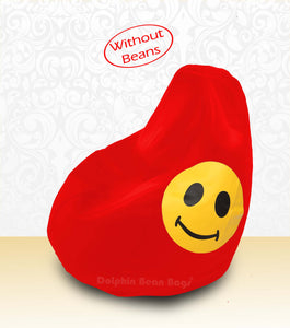 DOLPHIN XL Bean Bag Red-Smiley-COVERS(without Beans)
