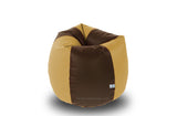 DOLPHIN S Regular BEAN BAG-Brown/Beige-COVER (Without Beans)