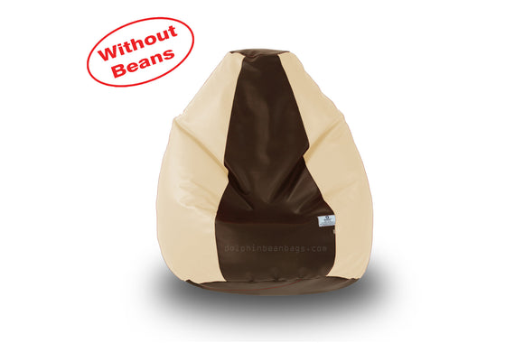 DOLPHIN S Regular BEAN BAG-Brown/Fawn-COVER (Without Beans)