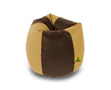 DOLPHIN XL BROWN&BEIGE BEAN BAG-FILLED(With Beans)