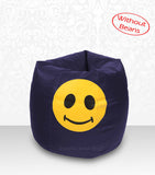 DOLPHIN XL Bean Bag N.Blue-Smiley-COVERS(without Beans)