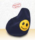 DOLPHIN XL Bean Bag N.Blue-Smiley-COVERS(without Beans)