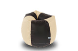 DOLPHIN S Regular BEAN BAG-Black/Fawn-COVER (Without Beans)