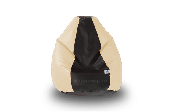 DOLPHIN L Black/Fawn BEAN BAG-FILLED(With Beans)