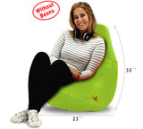 DOLPHIN XL BEAN BAG-F.Green-COVER (Without Beans)