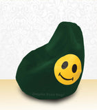 DOLPHIN XL Bean Bag B.Green-Smiley-FILLED (with Beans)