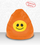 DOLPHIN XL Bean Bag Orange-Smiley-COVERS(without Beans)