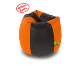 DOLPHIN XL BLACK&ORANGE BEAN BAG-COVERS(Without Beans)