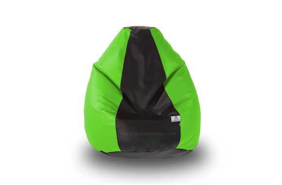 DOLPHIN Original S BEAN BAG-Black/F.Green-With Fillers/Beans