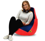 DOLPHIN XL RED & NAVY BLUE BEAN BAG-FILLED (With Beans)