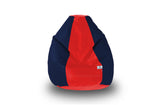 DOLPHIN Original M BEAN BAG-Red/N.Blue-With Fillers/Beans