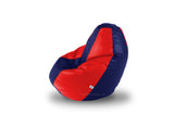 DOLPHIN S Regular BEAN BAG-Red/N.Blue-COVER (Without Beans)