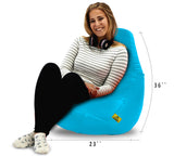 DOLPHIN XL BEAN BAG-TURQUOISE - FILLED (With Beans)