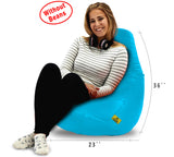 DOLPHIN XL BEAN BAG-Turquoise-COVER (Without Beans)