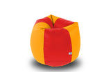 DOLPHIN M Regular BEAN BAG-Red/Yellow-COVER (Without Beans)