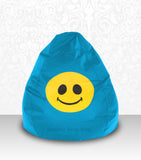DOLPHIN XL Bean Bag Turquoise-Smiley-FILLED (with Beans)